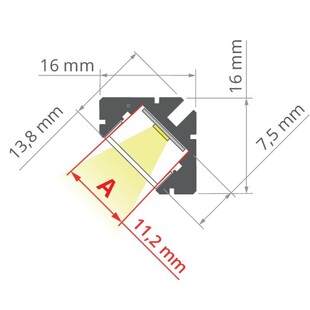 LED profil KLUS 45-16